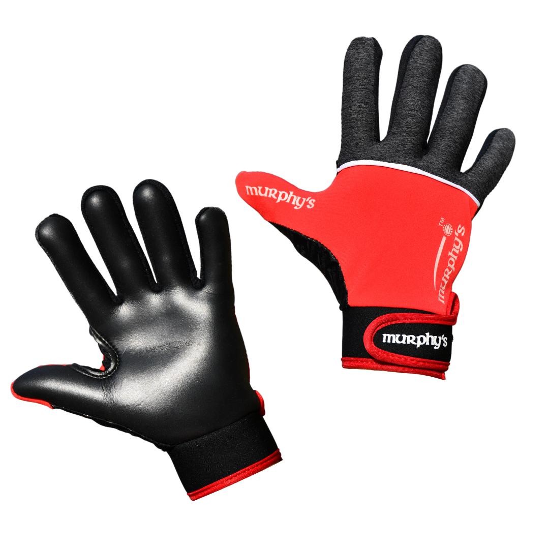 Murphy's V2 Gaelic Gloves Junior 5 / Under 10 Grey/Red/White 5 / Under 10 Grey/R