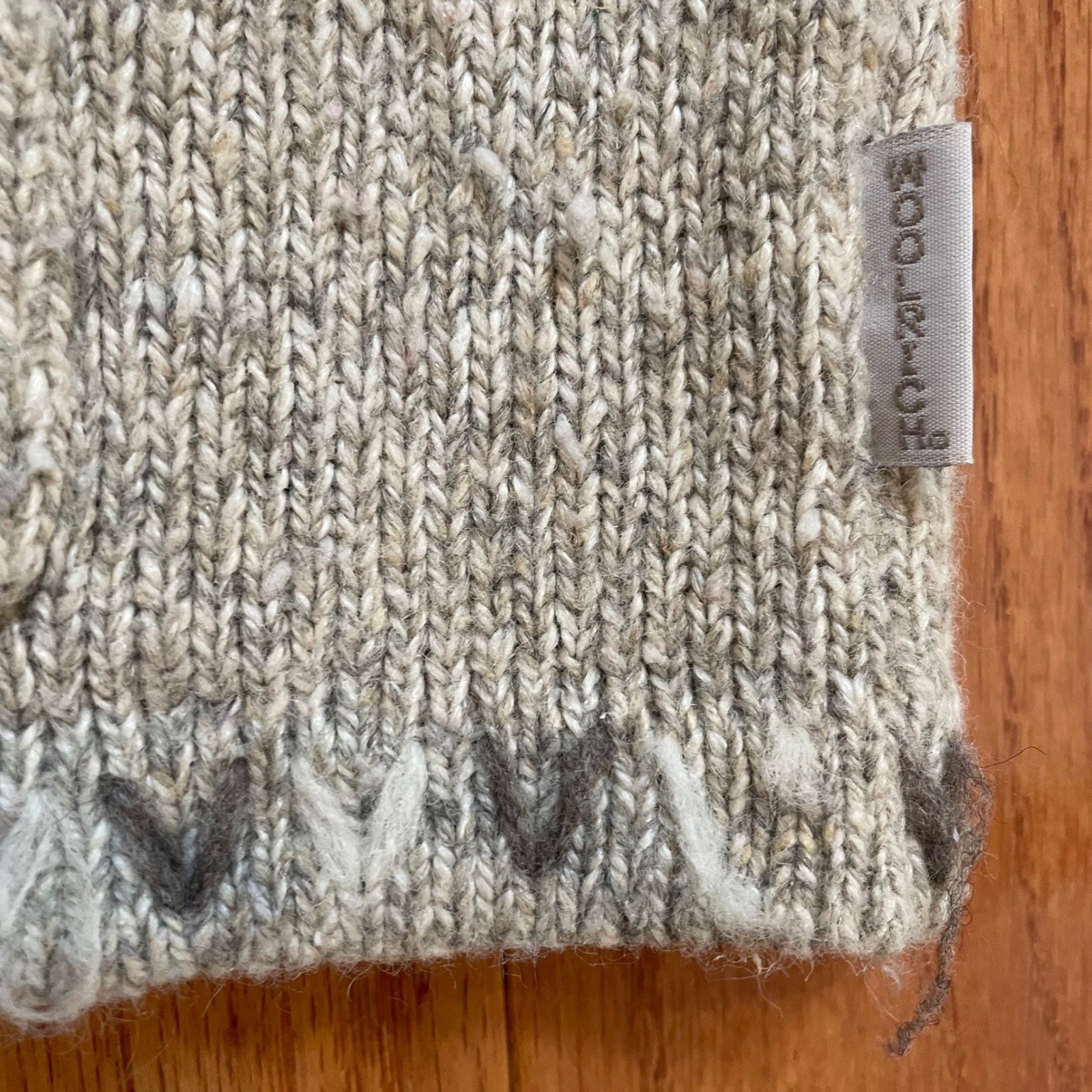 Vintage Woolrich Cardigan Sweater Button Front Tan Marled Knit Outerwear Women M