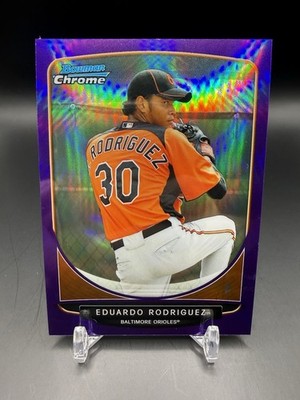 2013 Bowman Chrome Purple Refractor BCP207 Eduardo Rodriguez 199/199 eBay 1/1 RC