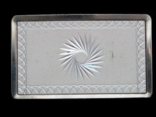 MG23121 VINTAGE 1970s  PYSCHEDELIC SPIRAL DESIGN  FASHION BELT BUCKLE