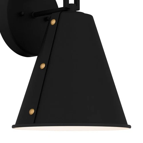 Hyde 1-Light Outdoor Wall Mount in Matte Black - Picture 5 of 7