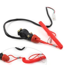 ATV Engine Stop Kill Switch Safety Tether Lanyard  For Pit Dirt Quad Bike