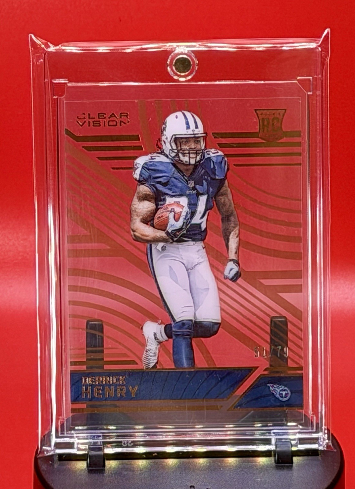 2016 Panini Clear Vision - Rookies Level 2 Derrick Henry #158 Bronze /79 (RC)