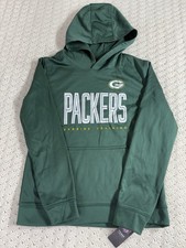 Green Bay Packers Youth Hoodie NFL Team Apparel Combine Authentic L 14/16 NWT