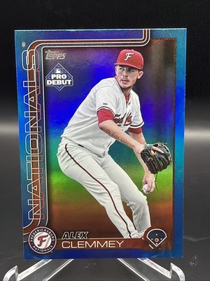 2025 Topps Pro Debut - Alex Clemmey #PD-14 Blue Foil /150 (RC)