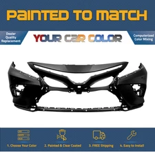For 2018-2020 TOYOTA CAMRY; Front Bumper Cover; SE w/Sensor & Camera Painted