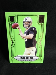 2025 Donruss Elite Football #178 Tyler Shough RC ASPIRATIONS LIME GREEN 777/999