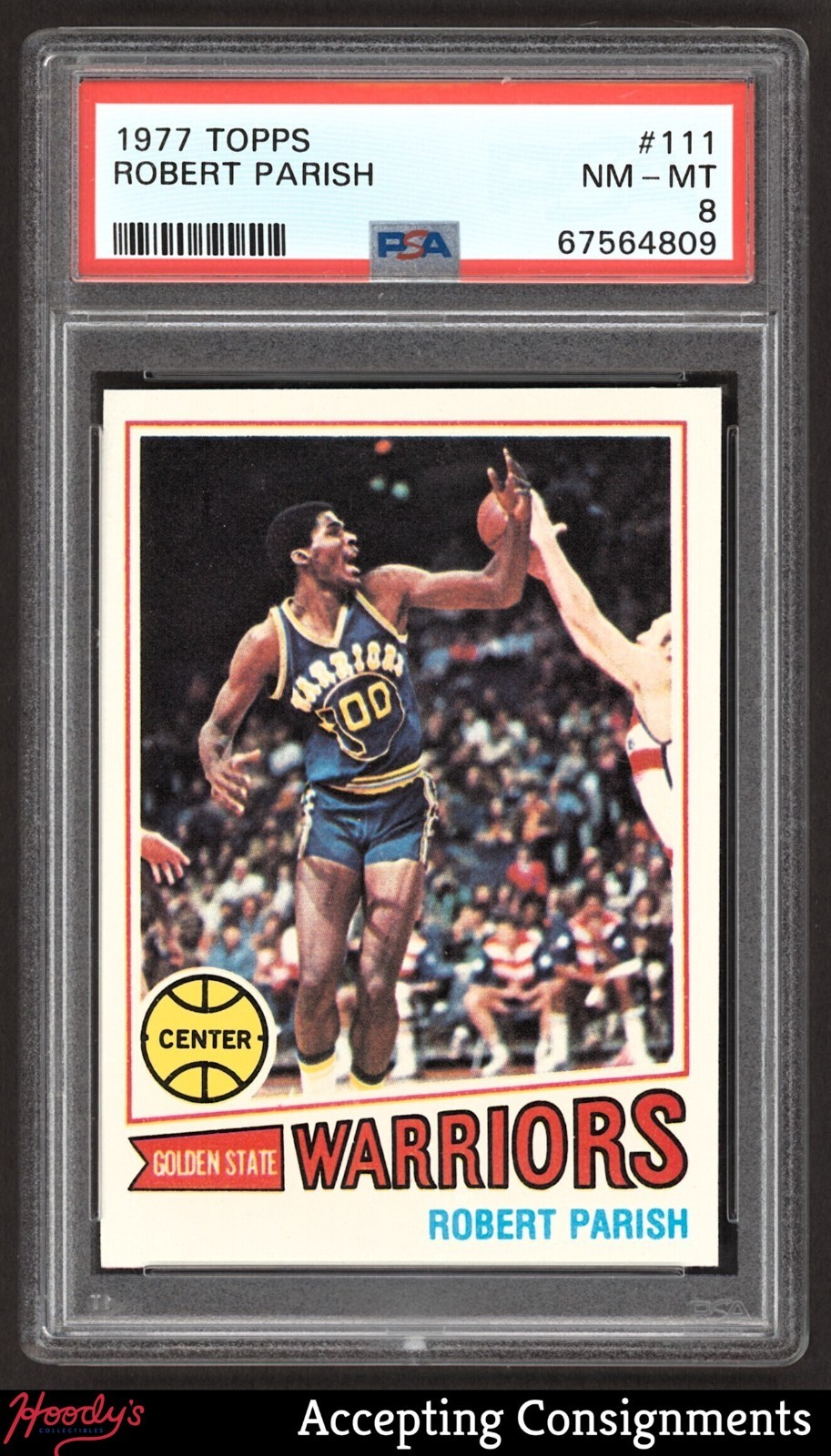 1977-78 Topps #111 Robert Parish RC ROOKIE WARRIORS PSA 8 NM/MT