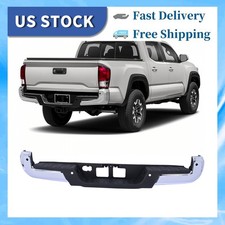New Chrome Rear Bumper Assembly W Parking Holes For 2016-2023 Toyota Tacoma
