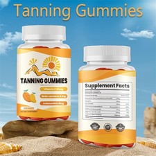 2-Pack Tanning Gummies - Natural Tanning Daily Support Gummies - 120 Gummies