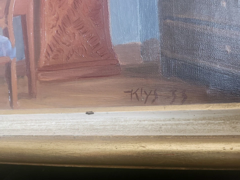 ÖL GEMÄLDE Winterzeit vom GUNNAR KLYS - Bild 3 von 4