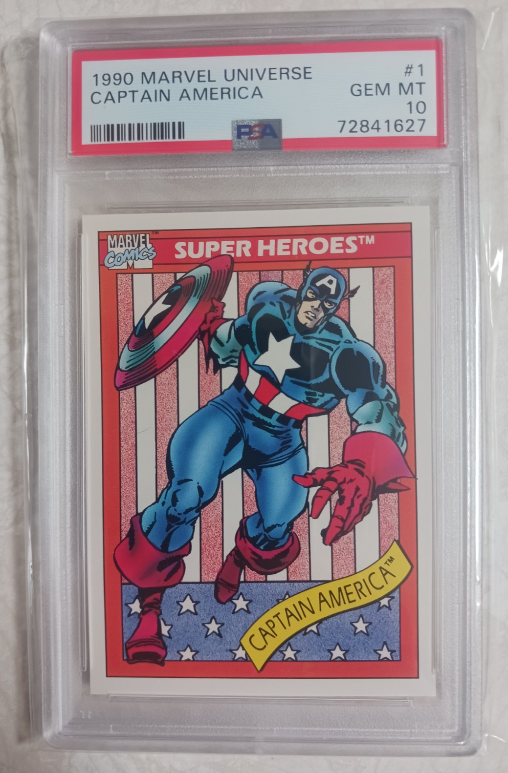 1990 marvel universe captain america psa 10