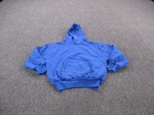 YZY Hoodie Sweatshirt Boys L 10 11 Blue Pullover Double Layer Yeezy Youth