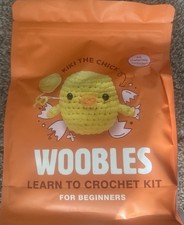 Woobles Kiki Chick Beginner Crochet Kit Easy Peasy Yarn No Pre-Started Piece 