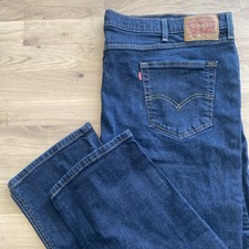 Levis 541 Jeans Men’s Sz 50x34 Stretch Straight Fit Dark Wash Blue Big And Tall