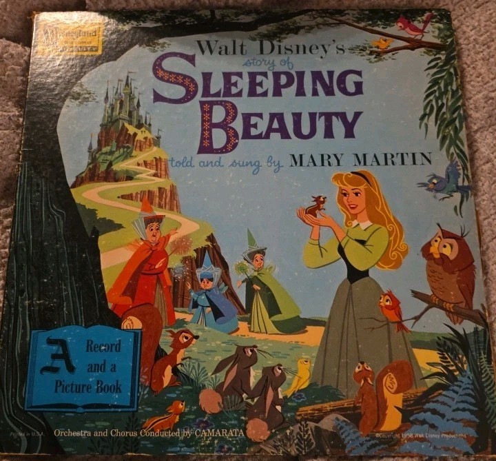 Sleeping Beauty~A Record & A Picture Book~ST3911~CR58~Told/Sung Mary Martin 1958