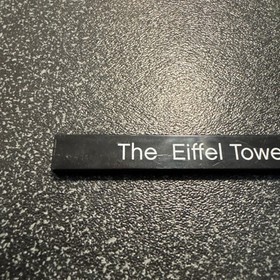 LEGO Architecture "The Eiffel Tower" 21019 Name Plate Tile Sign Black 1X8 RARE