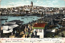 PC TURKEY CONSTANTINOPLE GALATA BRIDGE (a82149)