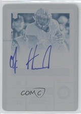 2017 Panini Contenders Draft Picks Printing Plate Cyan 1/1 OJ Howard Auto 05or