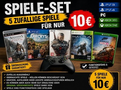 Spiele Set   5 Spiele zufällig   10    PS3/PS4/PC/Xbox