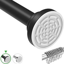 Heavy Duty Extendable Telescopic Shower Curtain Pole Rail Rod Bath Door Window
