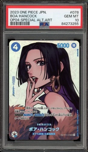 One Piece CCG Boa Hancock Japanese Special Alternate Art OP01-078 PSA 10