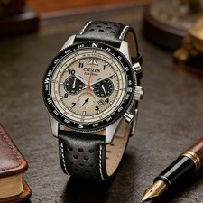 Orologio Uomo Nuovo.Cronografo Cittadini Moda Quadrante Bianco-'Gift Luxury Man Watch 