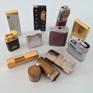 Lot of 11 lighters Colibri Ronson Win Trench and others