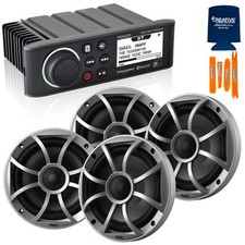 Fusion MS-RA70NSX Marine Stereo with Wet Sounds RECON 6-S 6.5" Speakers