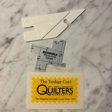 Bernina Messlehre Oxmoor Haus Weichenwender Quilter Yardage Karte Lot
