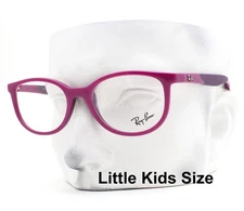 Ray-Ban Kids Eyeglasses RB1622 Fucsia Rubber Violet 46mm Little Kid Size No Case