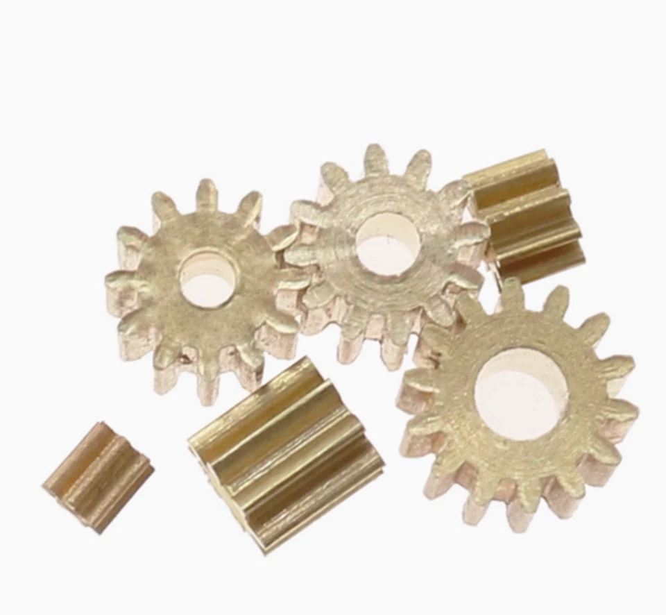 Zahnräder Modul 0,3 0,5 aus Messing 7 8 9~16 Zähne - Messing Stirnrad Zahnrad - Bild 2 von 4