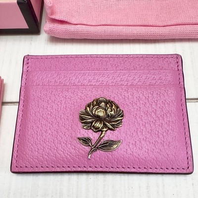 Limited Edition Pink Gucci Garden Card Holder Wallet | eBay