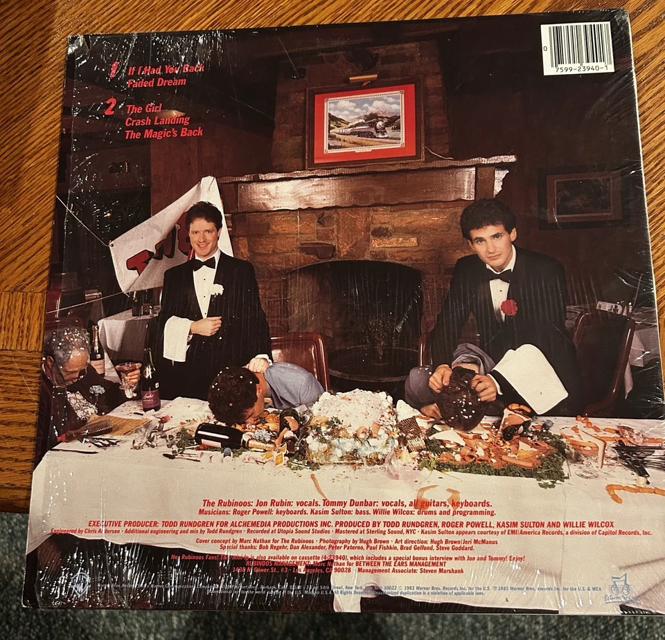 Rubinoos- -Party Of Two (1983,Todd Rundgren Produced) - Image 2 of 4