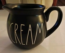 Rae Dunn Artisan Collection by Magenta 181 Black "CREAM" Creamer/Pitcher
