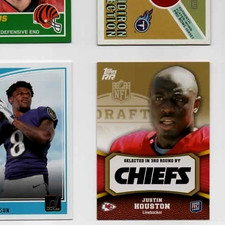 Justin Houston 2011 Topps RR #159 Rising Rookie Card - Chiefs, Colts, Georgia. rookie card picture