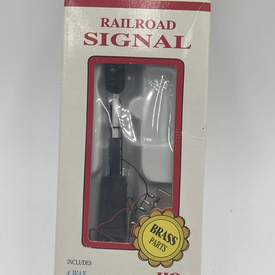 Model Power 1678 HO Scale Railroad Signal w/Brass Parts & 4 Way Wired Switch:NIB - Image 3 of 4