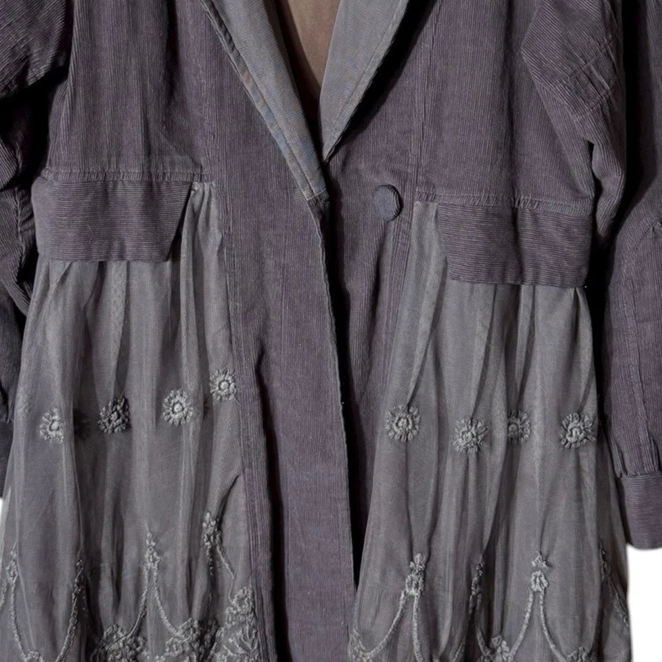 Sacred Threads Womens Fairy Grunge Lace Jacket Medium Whimsigoth Bohemian Gypsy - Image 4 of 4