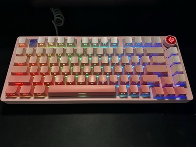LEOBOG Hi75 CNC Aluminum Mechanical Keyboard | Akko Creamy Blue | PBT Keycaps