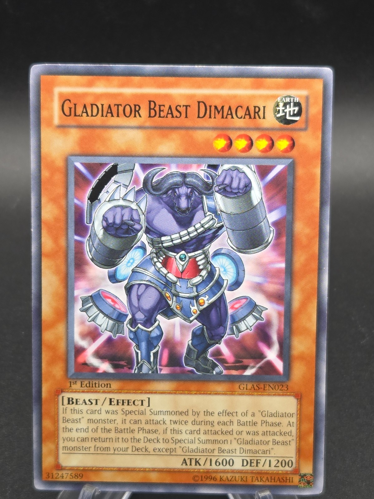 Gladiator Beast Dimacari GLAS-EN023 YuGiOh Gladiator's Assault trading card — raw and PSA graded price guide