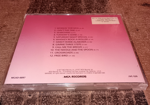Lynyrd Skynyrd One More From The Road CD MCA Records MCAD-6897 JVC-526 Read - Picture 3 of 4