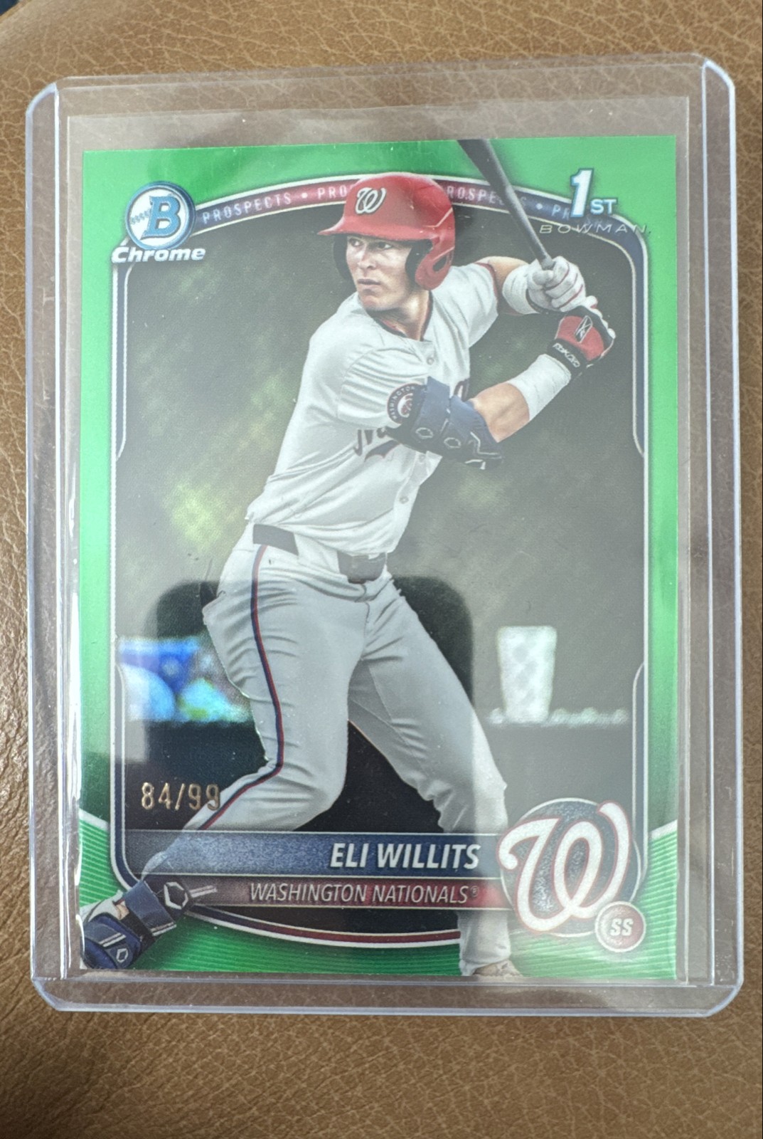 2025 Bowman Draft - Chrome Eli Willits #BDC-1 Green Refractor /99 (RC)