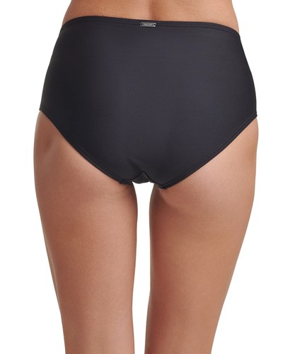 DKNY Damen Seahigh Waist Bikinihose Badeanzug Schwarz Größe M - Bild 2 von 2