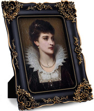 Marco de fotos estilo vintage 5x7 - marco de fotos antiguo con motivo barroco ornamentado