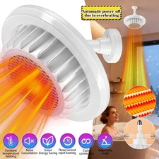 Heating Fan Light 2 in 1 Space Heater 800W Portable Electric PTC Ceramic Heaters