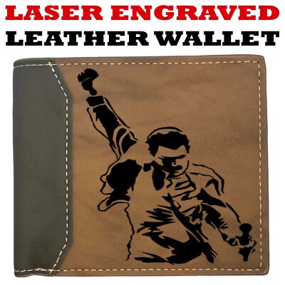 Freddie Mercury - Queen Leather Wallet Bifold Premium Quality NEW