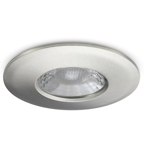 JCC V50 LED Fire Rated Downlight 3000K and 4000K Brushed Nickel Bezel JC1001/BN - Image 1 of 4