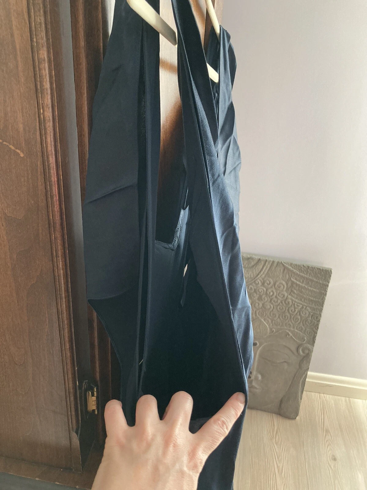 Abito tubino Alexander Wang seta sexy aperto dietro ritagliato taglia XS US2