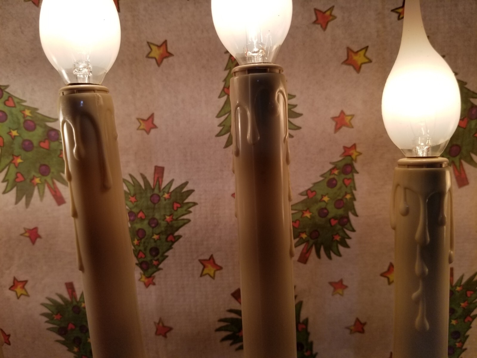 Vintage Christmas 8 Light  Candolier Original Box