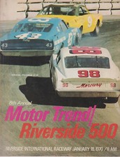 Riverside 500 Stock Auto Programma Corsa su Strada Riverside Raceway 18 Gennaio 1970